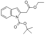 Tert-butyl 2-(2-ethoxy-2-oxoethyl)-1h-indole-1-carboxylate Structure,172226-77-6Structure