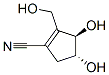 1-Cyclopentene-1-carbonitrile, 3,4-dihydroxy-2-(hydroxymethyl)-, (3r-trans)- (9ci) Structure,172290-15-2Structure