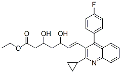 Ethy(E)-3,5-dihydroxy-7-[2-cycloproyl-4-(4-fluorophenyl)-3-quinolinyl]-hept-6-enoate Structure,172336-32-2Structure