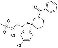 (S)-3-(1-benzoyl-3-(3,4-dichlorophenyl)piperidin-3-yl)propylmethanesulfonate Structure,172734-71-3Structure