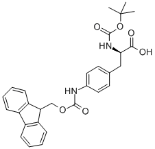 Boc-d-(4-fmoc)aminophenylalanine Structure,173054-11-0Structure