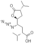 2-Furanbutanoic acid, γ-azidotetrahydro-α,4-bis(1-methylethyl)-5-oxo-, (αs, γs,2s,4s)- Structure,173153-98-5Structure