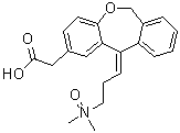 Olopatadine related compound b (35 mg) ((z)-3-{2-(carboxymethyl)dibenzo[b,e]oxepin-11(6h)-ylidene}-n,n-dimethylpropan-1-amine oxide) Structure,173174-07-7Structure