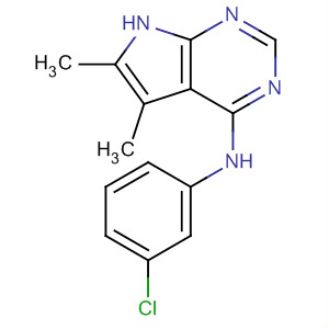 4-(M-chloroanilino)-5,6-dimethyl-7h-pyrrolo[2,3-d]pyrimidine Structure,173458-56-5Structure