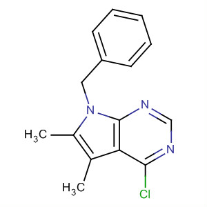 7-Benzyl-4-chloro-5,6-dimethyl-7h-pyrrolo[2,3-d]pyrimidine Structure,173458-80-5Structure