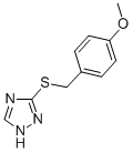 3-[(4-Methoxybenzyl)thio]-1H-1,2,4-triazole Structure,17357-75-4Structure