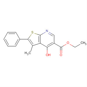 Ethyl 4-hydroxy-3-methyl-2-phenylthieno[2,3-b]pyridine-5-carboxylate Structure,174072-80-1Structure