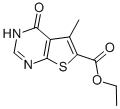 Ethyl 5-methyl-4-oxo-3,4-dihydrothieno[2,3-d]-pyrimidine-6-carboxylate Structure,17417-67-3Structure