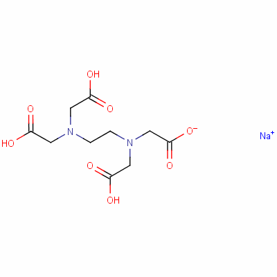 Glycine, n,n-1,2-ethanediylbis[n-(carboxymethyl)-, monosodium salt Structure,17421-79-3Structure