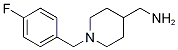 [1-(4-Fluorobenzyl)piperidin-4-yl]methylamine Structure,174561-02-5Structure