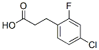 3-(2-Fluoro-4-chloro-phenyl)-propionic acid Structure,174603-48-6Structure