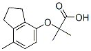 2-Methyl-2-[(7-methyl-2,3-dihydro-1H-inden-4-yl)oxy]propanoic acid Structure,175136-07-9Structure