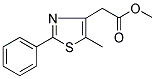 Methyl 2-(5-methyl-2-phenyl-1,3-thiazol-4-yl)acetate Structure,175136-29-5Structure