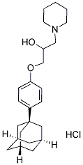 1-[4-(1-Adamantyl)phenoxy]-3-piperidinopropan-2-ol hydrochloride Structure,175136-32-0Structure