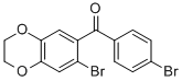 (7-Bromo-2,3-dihydro-1,4-benzodioxin-6-yl)(4-bromophenyl)methanone Structure,175136-40-0Structure