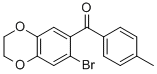 (7-Bromo-2,3-dihydro-1,4-benzodioxin-6-yl)(4-methylphenyl)methanone Structure,175136-42-2Structure