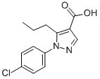 1-(4-Chlorophenyl)-5-propyl-1h-pyrazole-4-carboxylic acid Structure,175137-17-4Structure