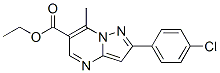 Ethyl 2-(4-chlorophenyl)-7-methylpyrazolo[1,5-a]pyrimidine-6-carboxylate Structure,175201-54-4Structure