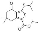 Ethyl3-(isopropylthio)-6,6-dimethyl-4-oxo-4,5,6,7-tetrahydrobenzo[c]thiophene-1-carboxylate Structure,175202-44-5Structure