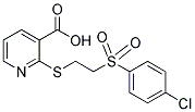 2-((2-[(4-Chlorophenyl)sulfonyl]ethyl)thio)nicotinic acid Structure,175203-17-5Structure