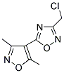 3-(Chloromethyl)-5-(3,5-dimethylisoxazol-4-yl)-1,2,4-oxadiazole Structure,175205-42-2Structure