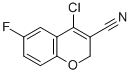 4-Chloro-3-cyano-6-fluoro-2h-benzopyran Structure,175205-57-9Structure