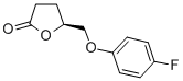 (4S)-(4-fluorophenoxy)methyl butyrolactone Structure,175212-40-5Structure