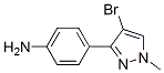 3-(4-Aminophenyl)-4-bromo-1-methylpyrazole Structure,175276-41-2Structure