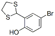 4-Bromo-2-(1,3-dithiolan-2-yl)phenol Structure,175276-78-5Structure