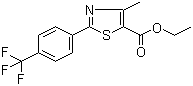 Ethyl 4-methyl-2-[4-(trifluoromethyl)phenyl]-1,3-thiazole-5-carboxylate Structure,175277-03-9Structure