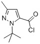 1-(Tert-butyl)-3-methyl-1h-pyrazole-5-carbonyl chloride Structure,175277-10-8Structure