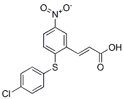 3-[2-[(4-Chlorophenyl)thio]-5-nitrophenyl]acrylic acid Structure,175278-51-0Structure