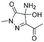 3H-pyrazol-3-one, 5-acetyl-4-amino-2,4-dihydro-4-hydroxy-2-methyl-(9ci) Structure,175472-58-9Structure