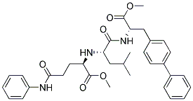 L-alanine, 3-[1,1-biphenyl]-4-yl-n-[n-[1-(methoxycarbonyl)-4-oxo-4-(phenylamino)butyl]-l-leucyl]-, methyl ester, (r)-(9ci) Structure,175522-22-2Structure