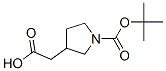 [1-(tert-Butoxycarbonyl)pyrrolidin-3-yl]acetic acid Structure,175526-97-3Structure