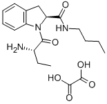 (2S)-[1-[(2s)-2-amino-1-oxobutyl]-n-butyl]-2,3-dihydro-1h-indole-2-carboxamide oxalate Structure,175553-48-7Structure