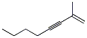 2-Methyl-1-octen-3-yne Structure,17603-76-8Structure