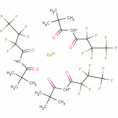 Tris(6,6,7,7,8,8,8-heptafluoro-2,2-dimethyl-3,5-octanedionato)europium(iii) Structure,17631-68-4Structure