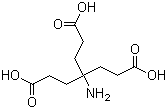 4-Amino-4-(2-carboxyehtyl)-heptanedioic acid Structure,176738-98-0Structure