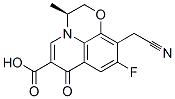 (S)-10-(Cyanomethyl)-9-fluoro-2,3-dihydro-3-methyl-7-oxo-7H-pyrido[1,2,3-de]-1,4-benzoxazine-6-carboxylic acid Structure,176760-98-8Structure