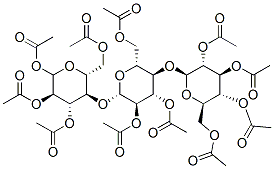 2,3,4,6-Tetra-o-acetylhexopyranosyl-(1->4)-2,3,6-tri-o-acetylhexopyranosyl-(1->4)-1,2,3,6-tetra-o-acetylhexopyranose Structure,17690-94-7Structure