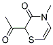 2H-1,4-thiazin-3(4h)-one, 2-acetyl-4-methyl-(9ci) Structure,177421-80-6Structure