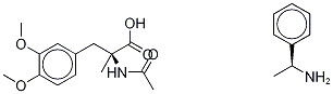 N-acetyl d-α-methyl dopa dimethyl ether (+)-α-methylbenzylamine salt Structure,17772-88-2Structure