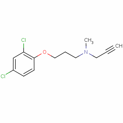 N-methyl-n-propargyl-3-(2,4-dichlorophenoxy)propylamine Structure,17780-72-2Structure