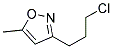 Isoxazole, 3-(3-chloropropyl)-5-methyl-(9ci) Structure,178396-19-5Structure