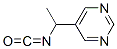 Pyrimidine, 5-(1-isocyanatoethyl)- (9ci) Structure,179322-40-8Structure