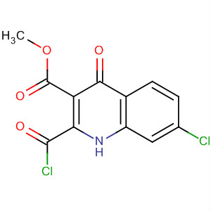 Methyl 7-chloro-2-(chlorocarbonyl)-4-oxo-1,4-dihydroquinoline-3-carboxylate Structure,179543-90-9Structure