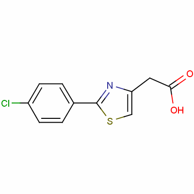 2-[2-(4-Chlorophenyl)-1,3-thiazol-4-yl]acetic acid Structure,17969-20-9Structure