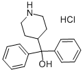 Alpha,alpha-Diphenyl-4-piperidinomethanol hydrochloride Structure,1798-50-1Structure