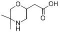 (5,5-Dimethyl-morpholin-2-yl)-acetic acid Structure,180863-28-9Structure